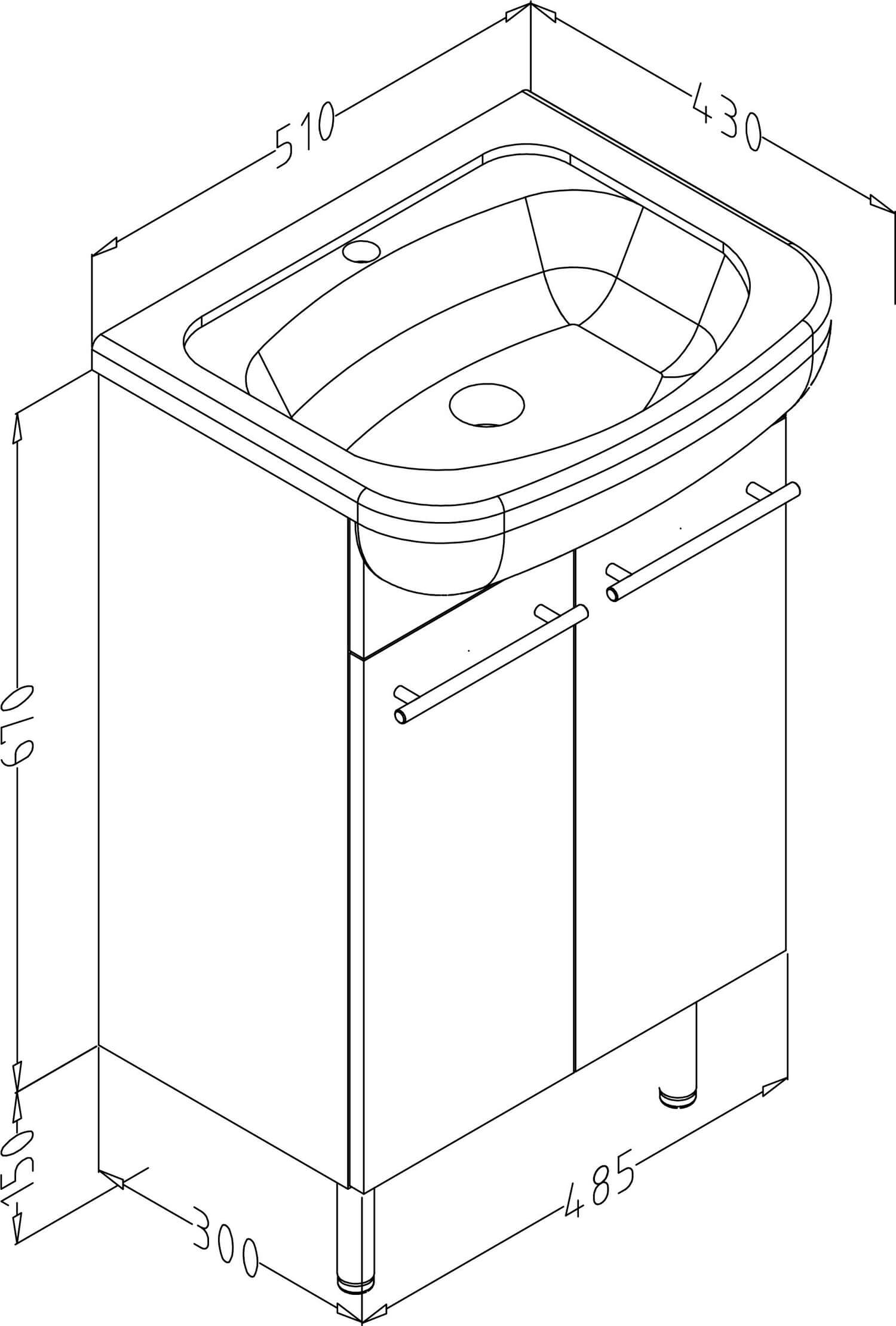 Harma valamukapp valges 51×82 cm — vaade 2